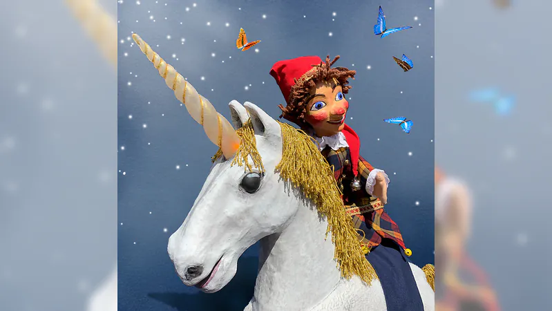 Das goldene Einhorn - Handpuppenspiel für Kinder ab vier Jahren