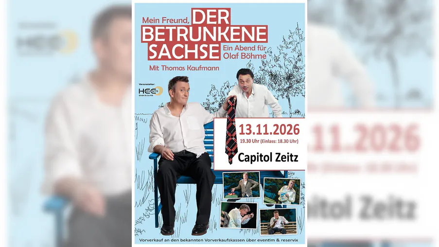 Der Betrunkene Sachse - Ein Abend für Olaf Böhme mit Thomas Kaufmann