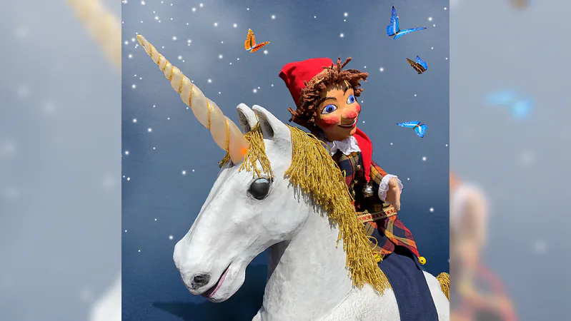 Das goldene Einhorn - Handpuppenspiel für Kinder ab vier Jahren