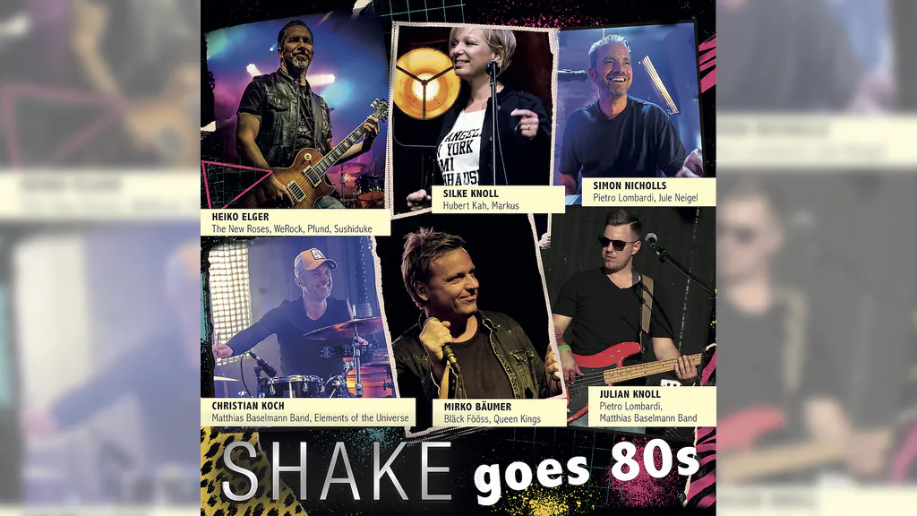 Einfach tanzen und feiern mit 80er Musik Live am Sonntag Mittag! - Shake Music in einer besonderen 80er Formation