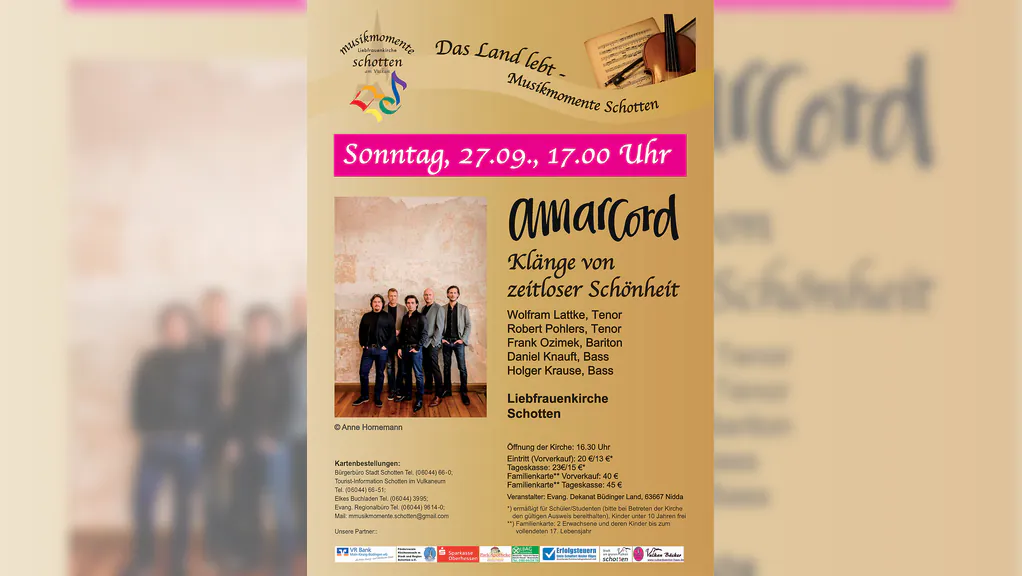 Konzert amarcord - Immortal Beauty - Klänge von zeitloser Schönheit