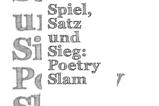 Poetry Slam - Poetry slam