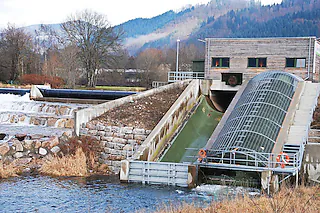 Wasserkraftwerk an der Wiese