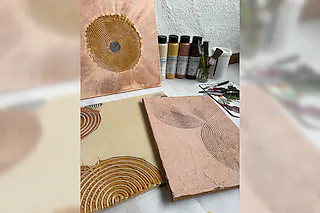 Creative Night - Motiv: Struktur, Paste, Abstrakt