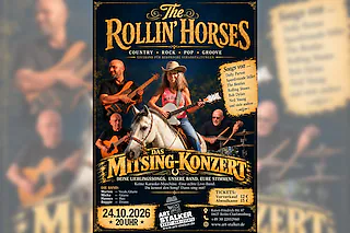 Mitsing Konzert mit der Band The Rollin´ Horses - Keine Karaoke Maschine. Eine echte Live-Band