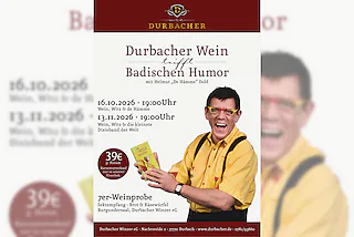 Durbacher Wein trifft badischen Humor