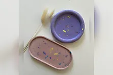 Jesmonite mit Terrazzo