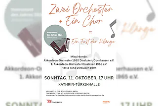 Zwei Orchester + Ein Chor = Ein Fest der Klänge - Die Instrumente der Jahre 2025 und 2026 treffen sich