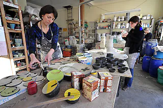 Keramikwerkstatt in der Fabrik