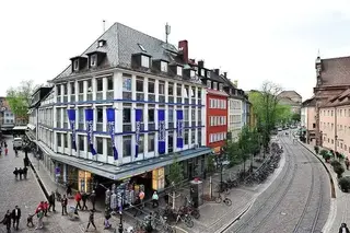 <ONBU></ONBU>Buchhandlung Rombach in der Bertoldstraße, Buchhandel, Einzelhandel, Buch, Bücher, Hörbuch, Hörbücher [Foto: Thomas Kunz]