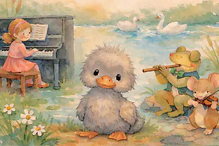 Vom hässlichen Entlein zum schönen Schwan