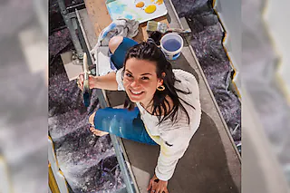 Kunst-Workshop mit Debora Weisser - Aus Zeitung wird Kunst