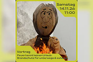 Vortrag: „Feuer kennt keinen Urlaub: Brandschutz für unterwegs & zuhause“