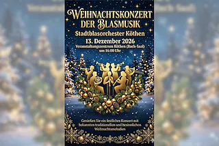 Weihnachtsfest der Blasmusik - Stadtblasorchester Köthen