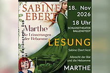 Sabine Ebert liest: Albrecht der Bär und die Hebamme Marthe