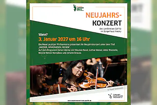 Neujahrskonzert der Neuen Lausitzer Philharmonie - „WASSER, IMMIGRATION, REISEN“