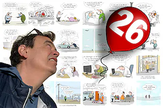 Satirischer Jahresrückblick mit Cartoons und Karikaturen von Mario Lars