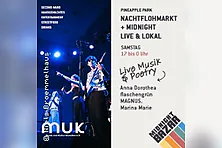 Nachtflohmarkt + Midnight Live & Local | Singer-Songwriters & Poetry