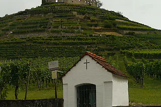 Marienkapelle am Rande der Krozinger Straße, unmittelbar am Fuße des Rebhanges zum Schlossberg [Privat]