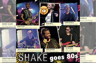 Einfach tanzen und feiern mit 80er Musik Live am Sonntag Mittag! - Shake Music in einer besonderen 80er Formation