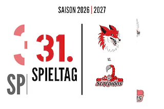 31. Spieltag: Füchse Duisburg - Hannover Scorpions