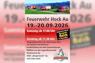 Feuerwehrhock der Feuerwehr Au