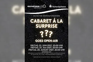 Cabaret à la surprise goes open air 2027 - Die kultige Überraschungsshow