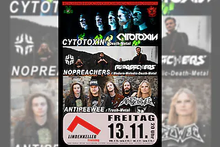 Cytotoxin // Nopreachers // Antipeewee - präsentiert von „Team Rock & Metal“ feat. „Metalwohnzimmer“