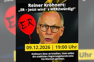 Reiner Kröhnert: „ER - Jetzt wird's MERZwürdig!“ | Magdeburg | machwerk - Reiner Kröhnert: „ER - Jetzt wird´s MERZwürdig!“ | Magdeburg | machwerk