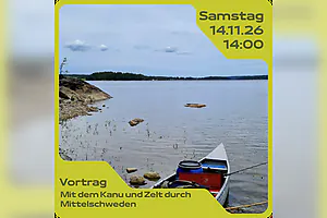 Vortrag & After Action Report: „Mit dem Kanu und Zelt durch Mittelschweden“