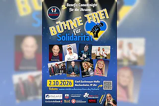Bühne frei für Solidarität - 3. Benefiz Comedynight für die Ukraine