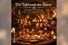 Die Tafelrunde des Bieres oder Weines