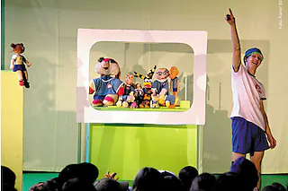 SPIELKORB Kindertheater - Vollpfosten